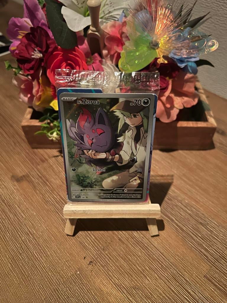N's Zorua Promo Pokémon Kaart - seal, Ophalen of Verzenden, Nieuw, Losse kaart
