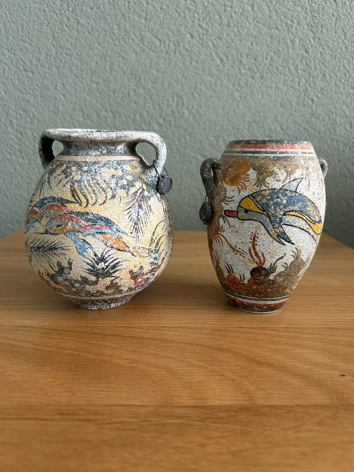 Griekse Vaasjes Handgemaakt  / Kunst, Antiek en Kunst, Antiek | Vazen, Ophalen of Verzenden