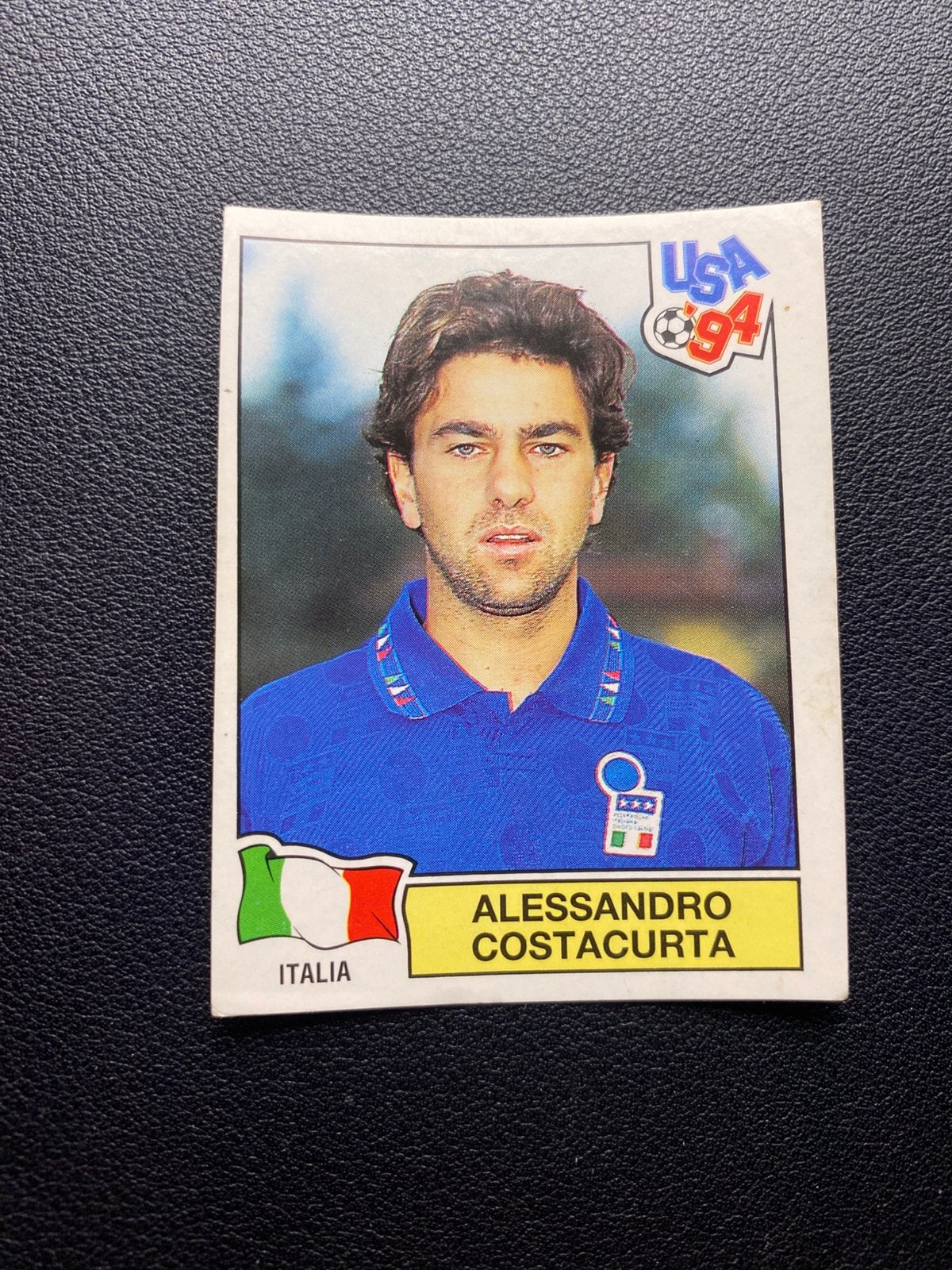 Alessandro Costacurta - Italië - Panini WK 1994, Ophalen of Verzenden, Zo goed als nieuw, Buitenlandse clubs, Poster, Plaatje of Sticker