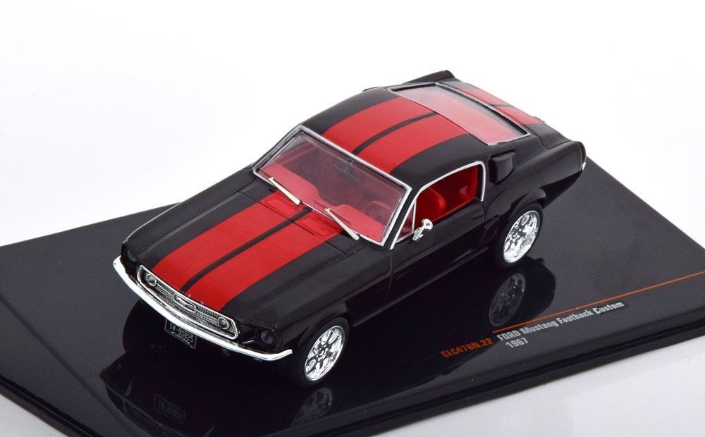 Ford Mustang Fastback Custom 1967, 1/43, IXO, Overige merken, Auto, ., IXO