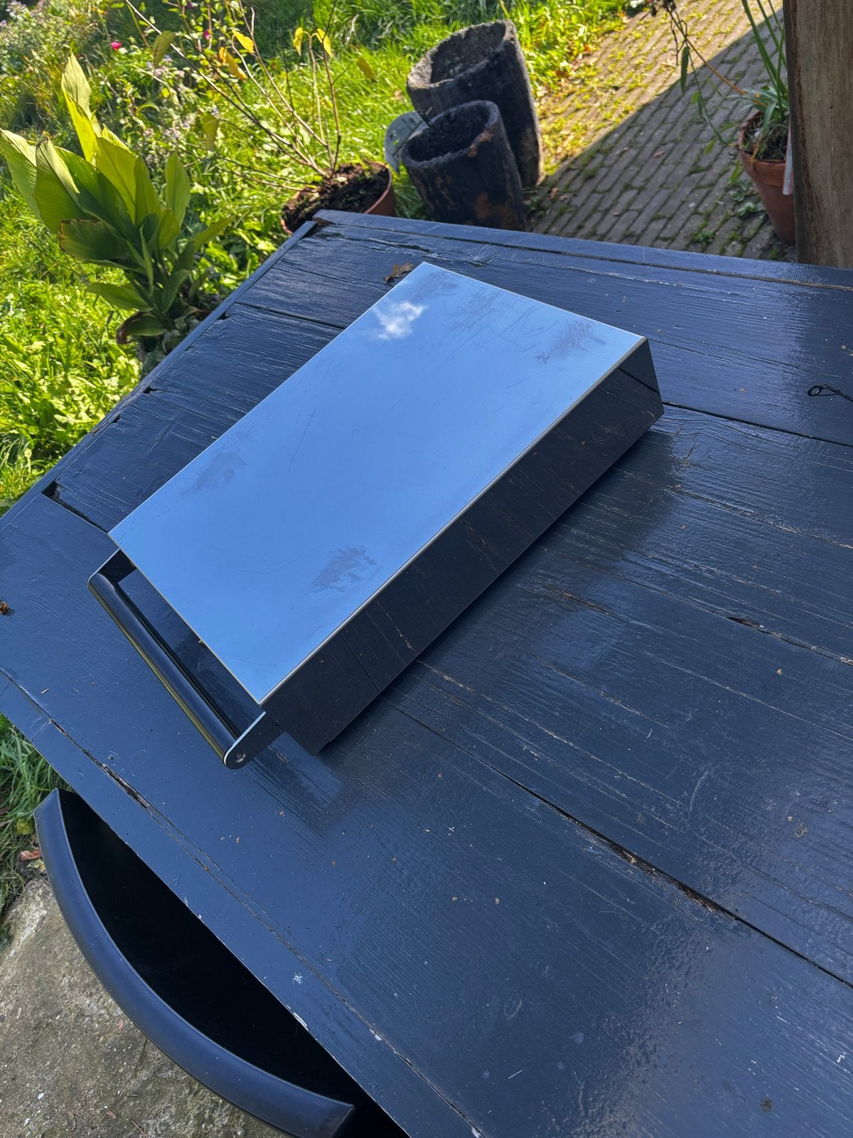 JoeFrex RVS Knockbox / Afkloplade voor Barista, Ophalen, Zilver, Metaal, Overige merken