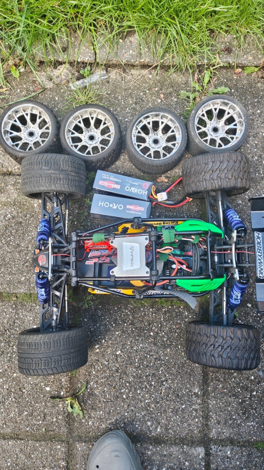 Hobao Hyper Cage Buggy 1:8 schaal, Ophalen of Verzenden, Gebruikt, Auto, Overige merken