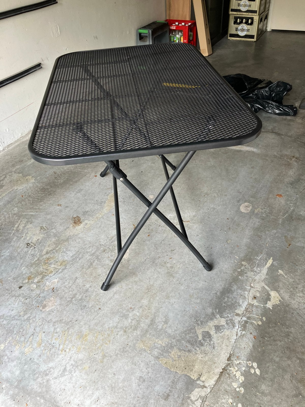Kettler inklapbare strekmetalen tuintafel L110xB70xH74 cm, Ophalen of Verzenden, Gebruikt, Rechthoekig, Metaal