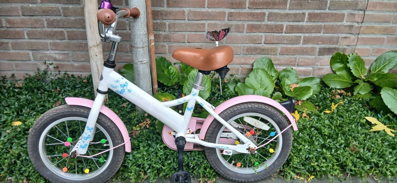 little miss 14 inch fiets meisje, Ophalen, Terugtraprem, Gebruikt, Minder dan 16 inch