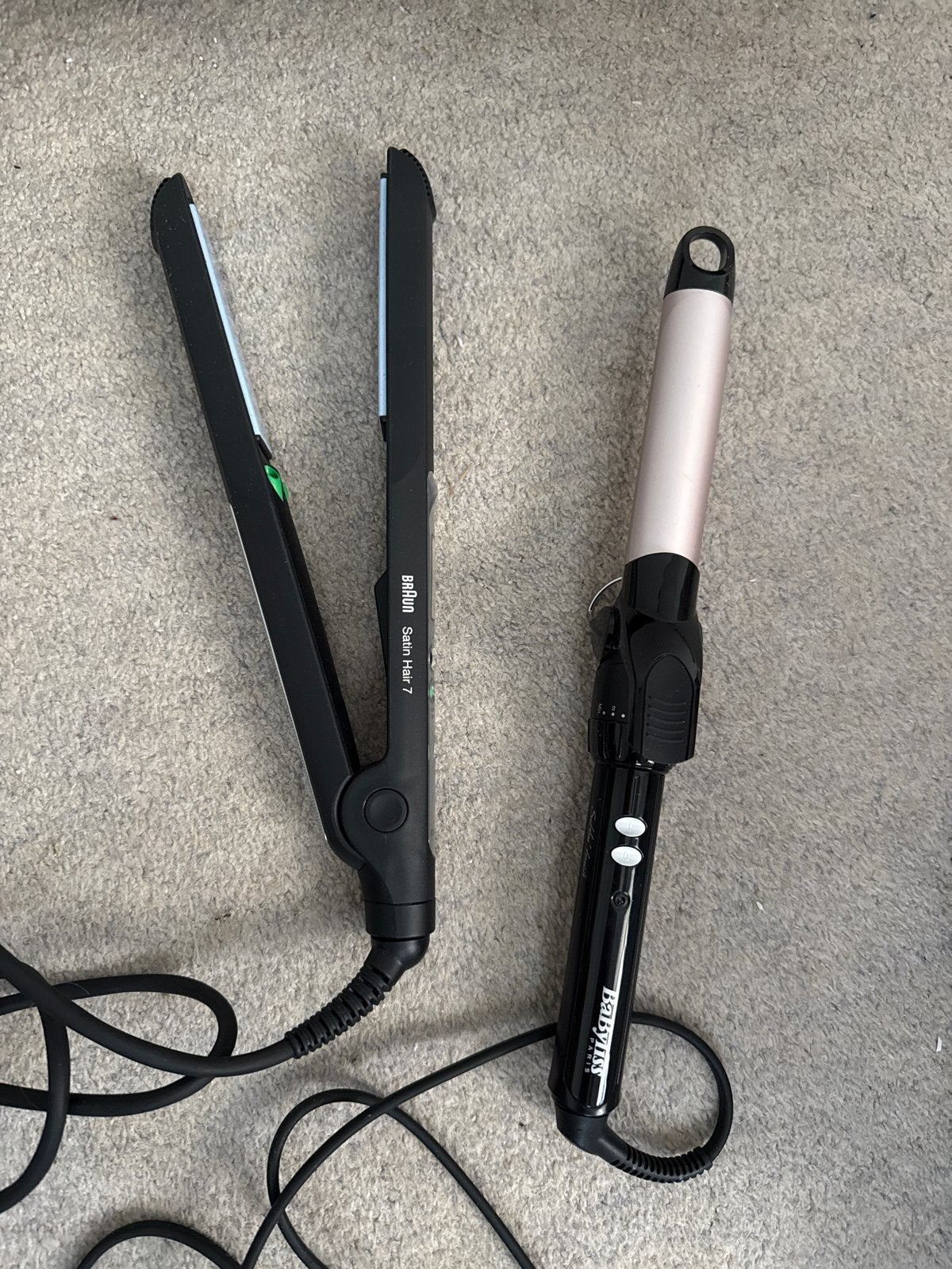 Braun Satin Hair 7 stijltang en BaByliss krultang, Ophalen of Verzenden, Zo goed als nieuw, Haarverzorging