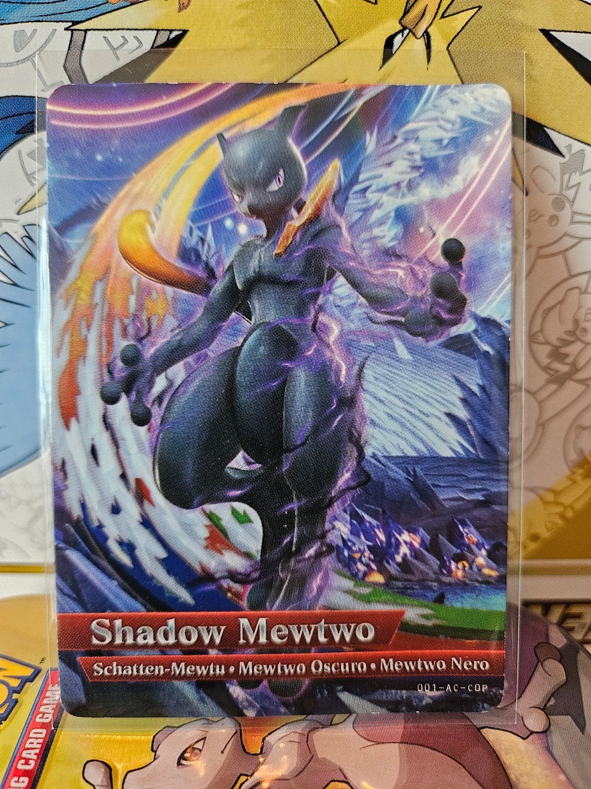 Shadow Mewtwo Amiibo Pokémon Pokken Tournament Dark Mewtwo, Verzenden, Gebruikt, Losse kaart