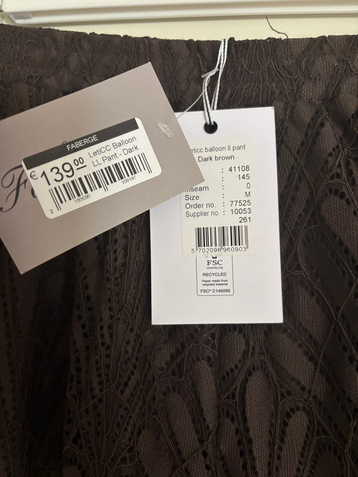 Co'Couture LetiCC Lace Set - Broek en Blouse, Maat 38/40 (M), Bruin, Verzenden, Nieuw