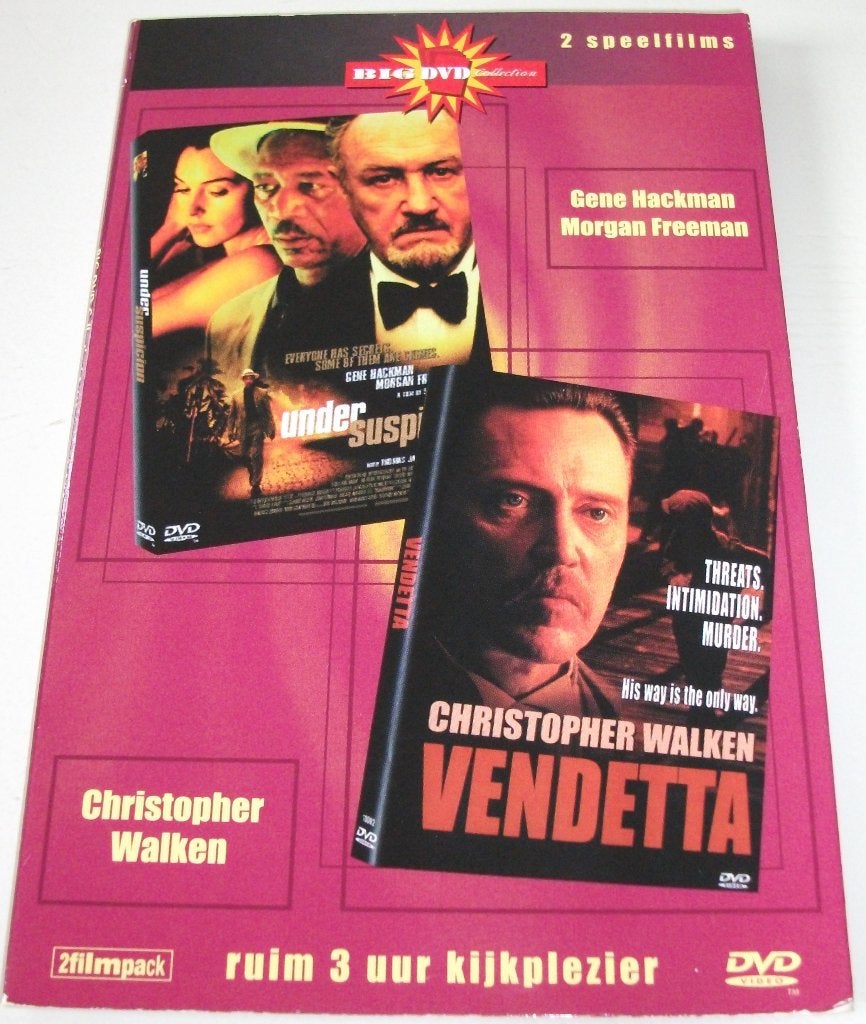 Dvd *** UNDER SUSPICION & VENDETTA *** 2-Filmpack, Vanaf 16 jaar, Ophalen of Verzenden, Gebruikt, Maffia en Misdaad