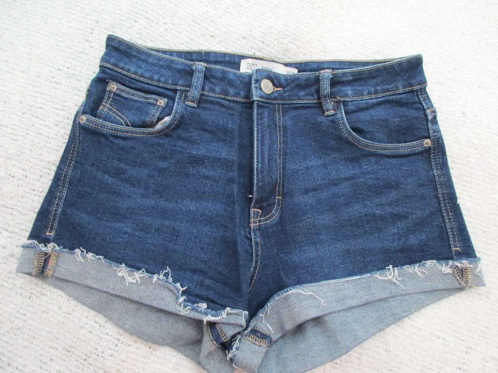 Zara ZAGN korte spijerbroek 36, Blauw, Zara, Nieuw, Ophalen of Verzenden
