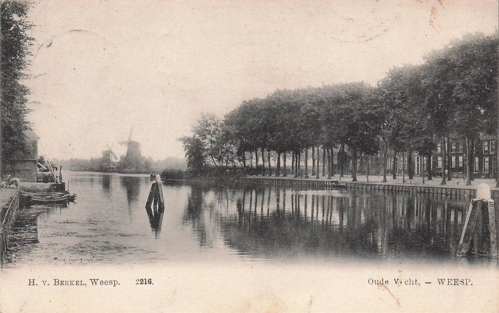 702-479-031 Oude Vecht Weesp, Verzamelen, Ansichtkaarten | Nederland, Verzenden, Voor 1920, Noord-Holland