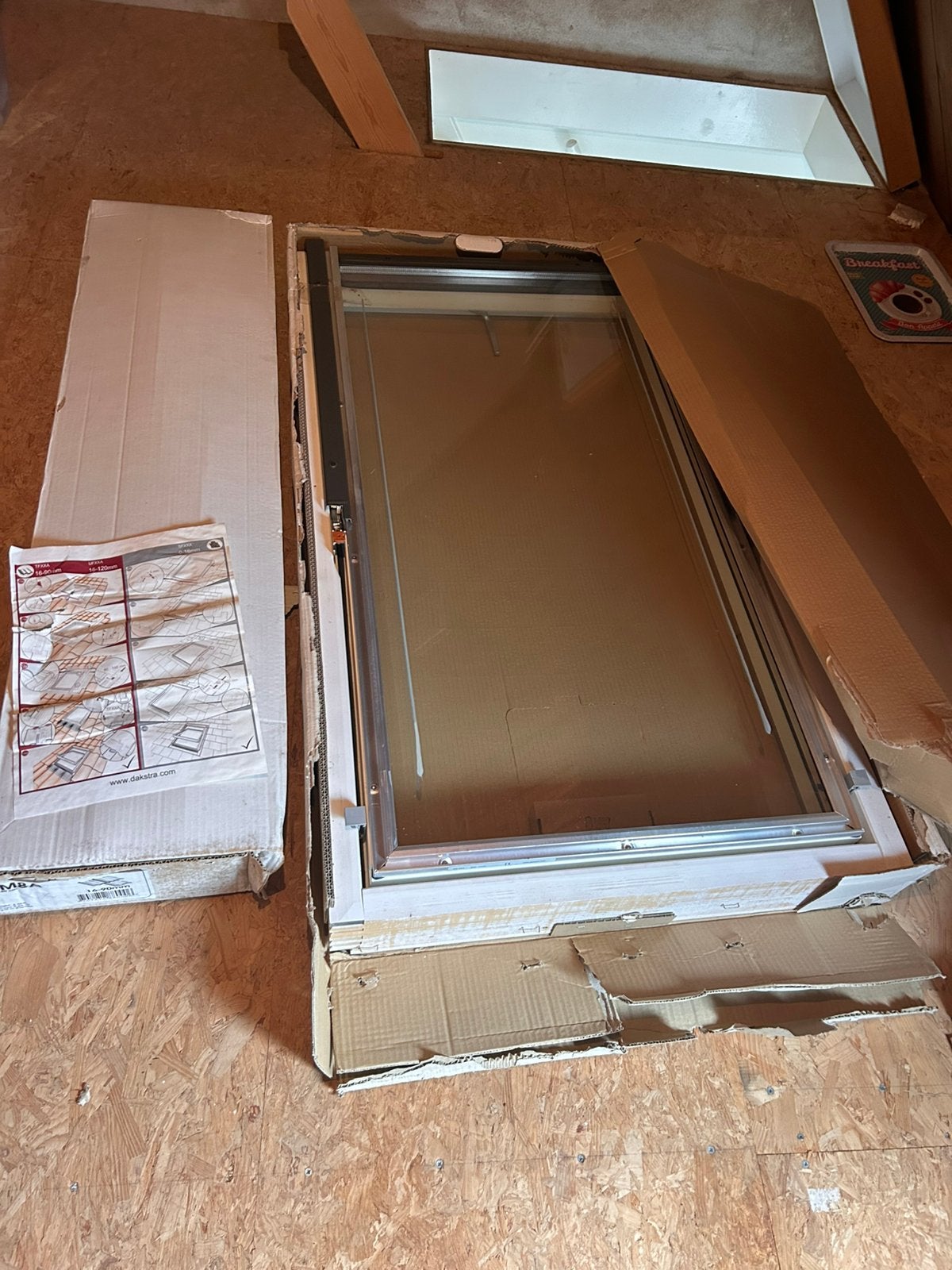 Nieuw Dakstra Dakraam M8A 78x140 cm inclusief TFM8A Gootstuk, Ophalen, Zo goed als nieuw, Minder dan 80 cm, Dakraam