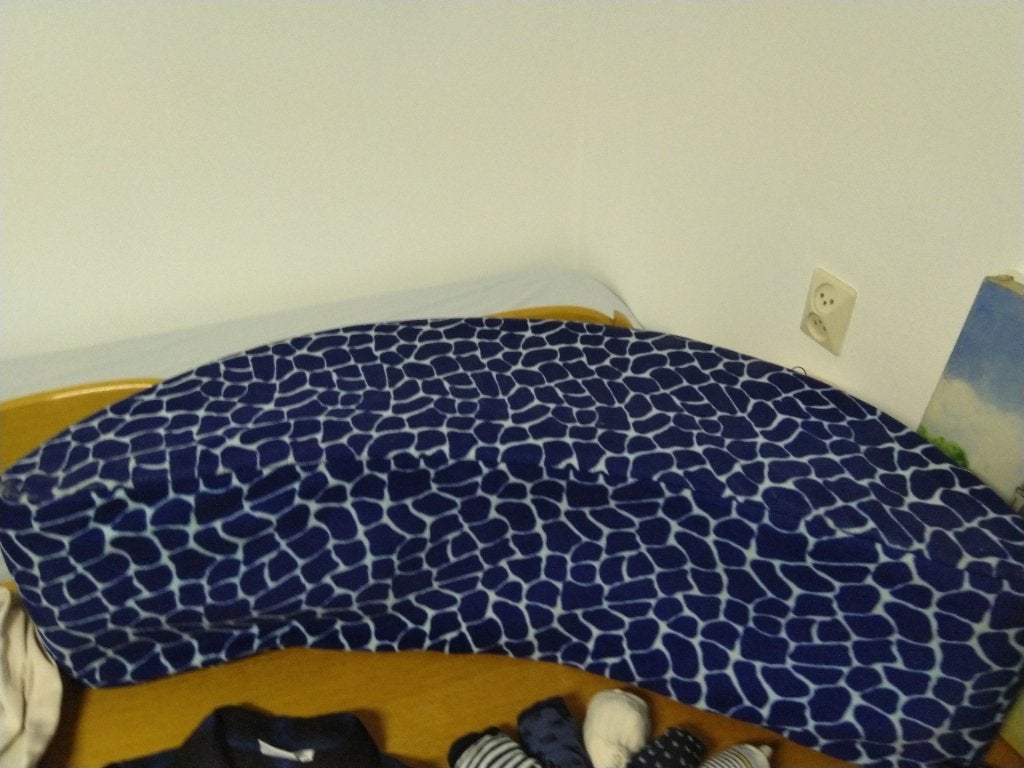 Blauwe halve maan ( zitmeubel), Ophalen, Gebruikt, Blauw, Modern