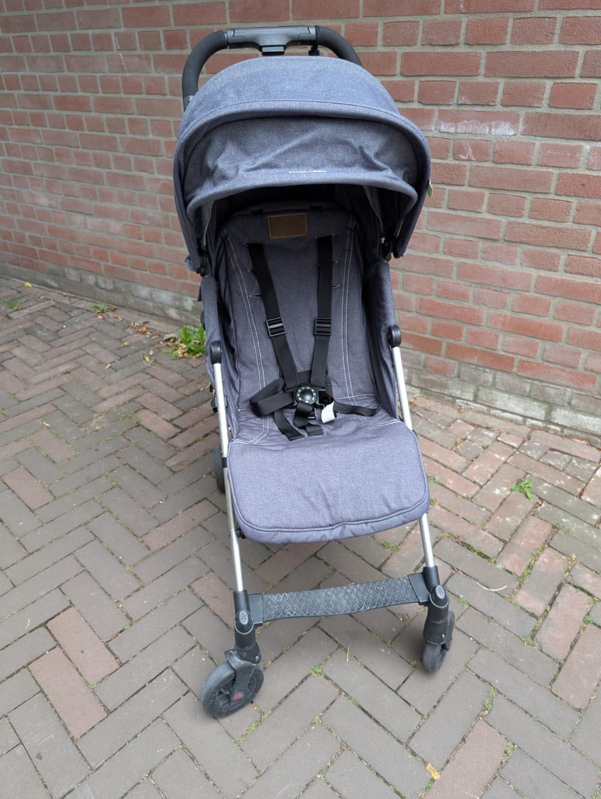 MacLaren paraplubuggy met duwstang en regenhoes, Ophalen, Gebruikt, Maclaren, Verstelbare rugleuning