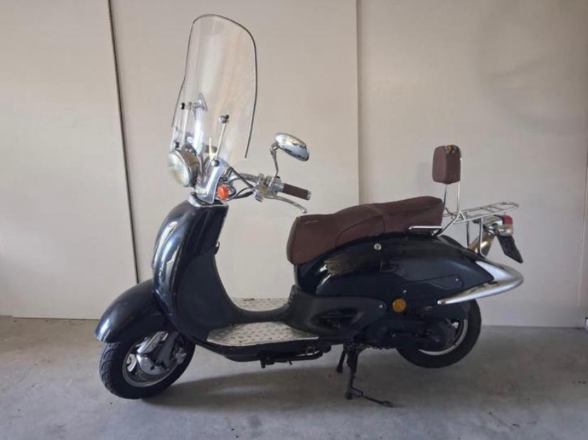 Turbho Retro Scooter - Start Meteen, 6966 km, Ophalen of Verzenden, Gebruikt, Benzine, Overige merken
