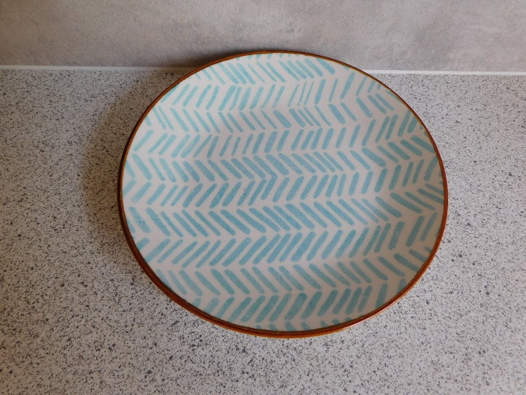 Bord 15,5 cm. Turquoise Yasmine by Xenos, Huis en Inrichting, Keuken | Servies, Ophalen of Verzenden, Zo goed als nieuw, Bord(en)
