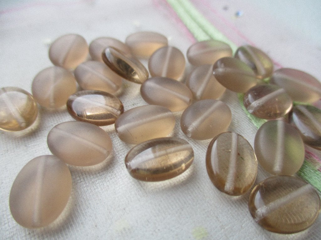 239/ AANBIEDING mooie mix mat/bruine crystal glaskralen, Ophalen of Verzenden, Nieuw, Hanger