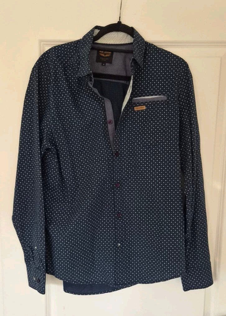 PME Legend overhemd blauw maat M, Blauw, Zo goed als nieuw, PME Legend, Halswijdte 39/40 (M)