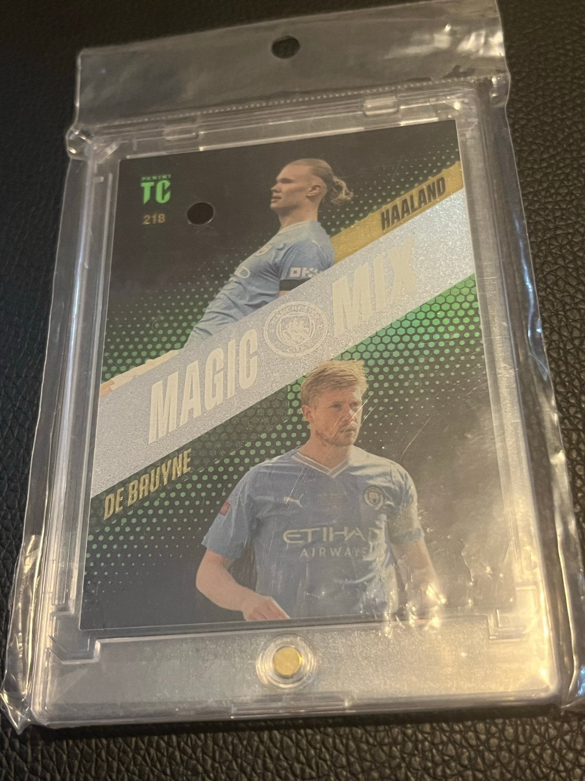 Haaland & De Bruyne Magic Mix Panini Topps kaart Manchester, Ophalen of Verzenden, Zo goed als nieuw, Buitenlandse clubs, Spelerskaart