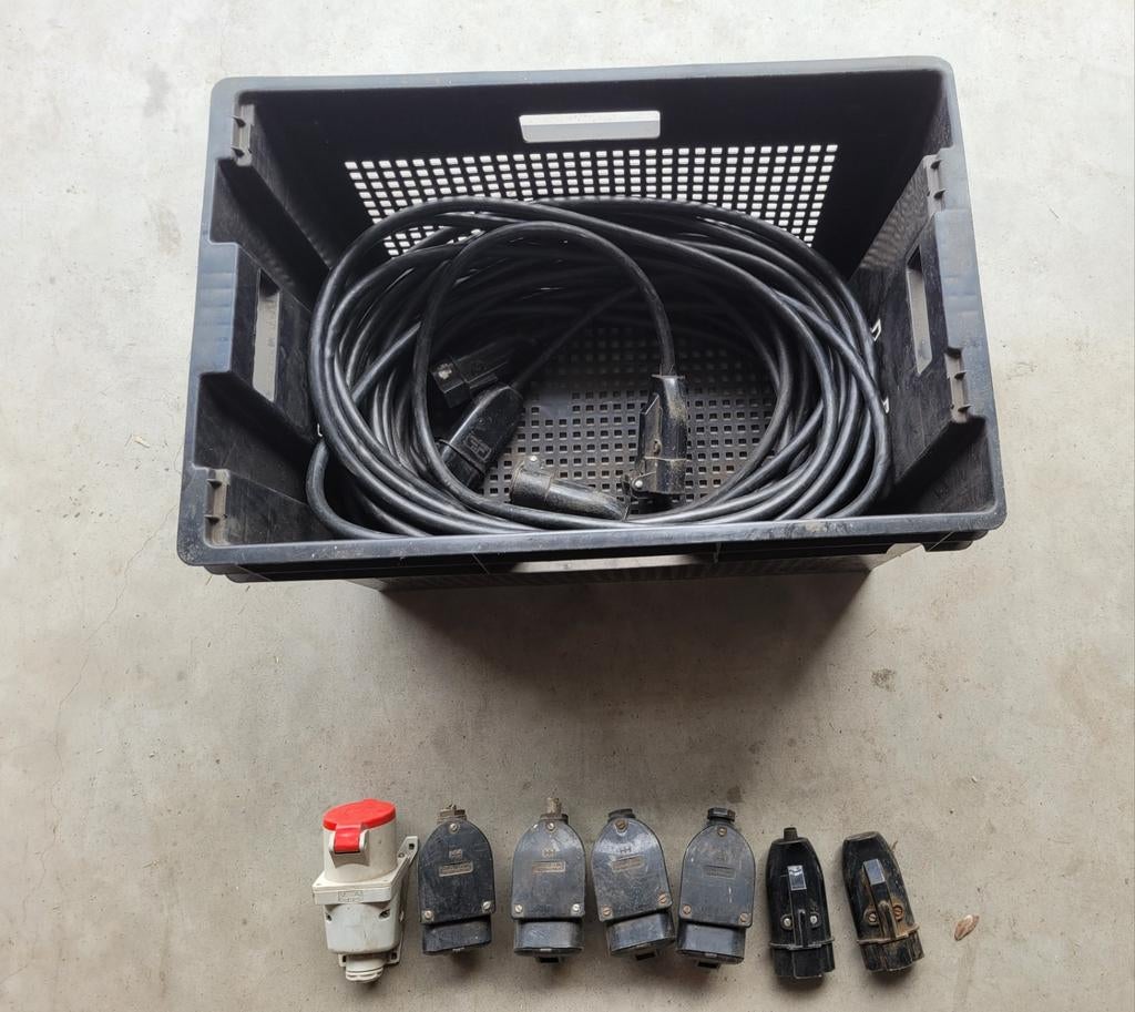 Verlengkabel 380 Volt., Doe-het-zelf en Verbouw, Elektra en Kabels, Ophalen of Verzenden, Gebruikt, Kabel of Snoer
