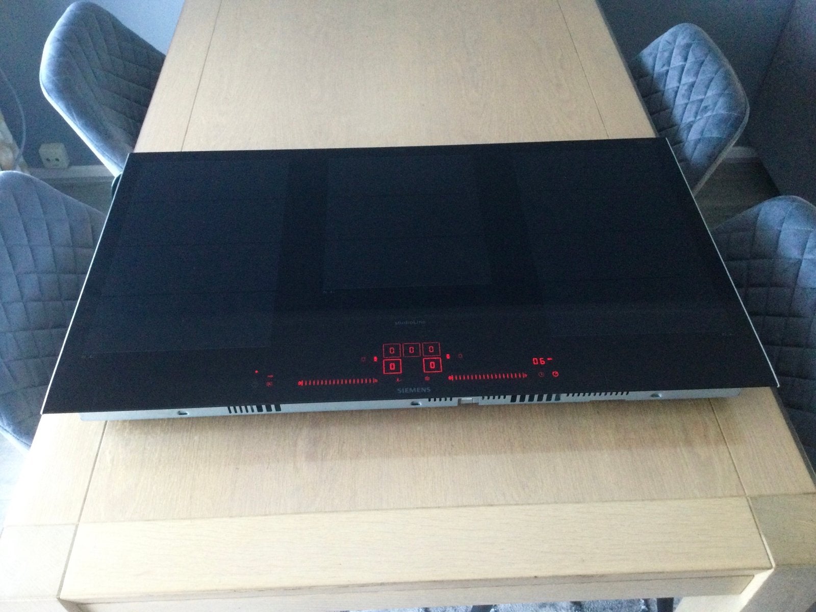 Hele luxe Siemens Inductiekookplaat met Flexzone 90cm, Witgoed en Apparatuur, Ophalen, Zo goed als nieuw, Inbouw, Inductie