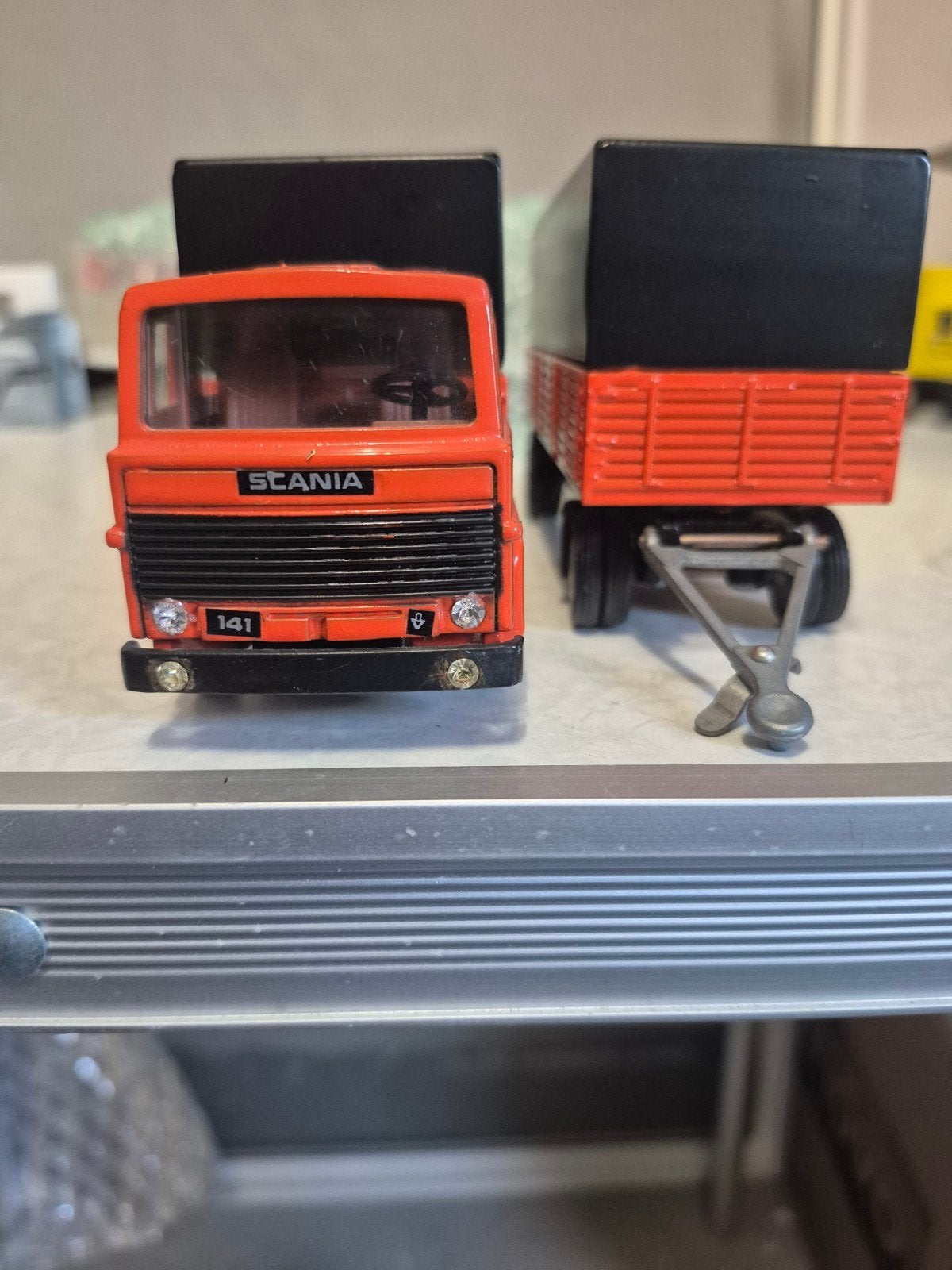 tekno scania 141, Ophalen of Verzenden, Zo goed als nieuw, Bus of Vrachtwagen, Tekno