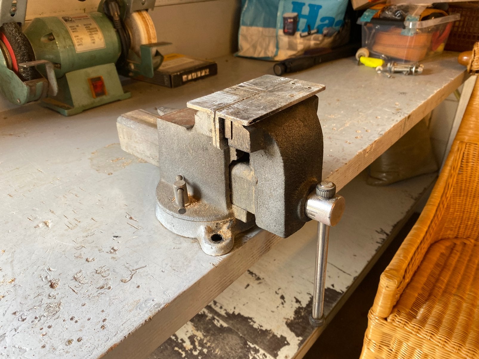 Bankschroef., Ophalen, Gebruikt, 70 tot 120 cm, Bankschroef