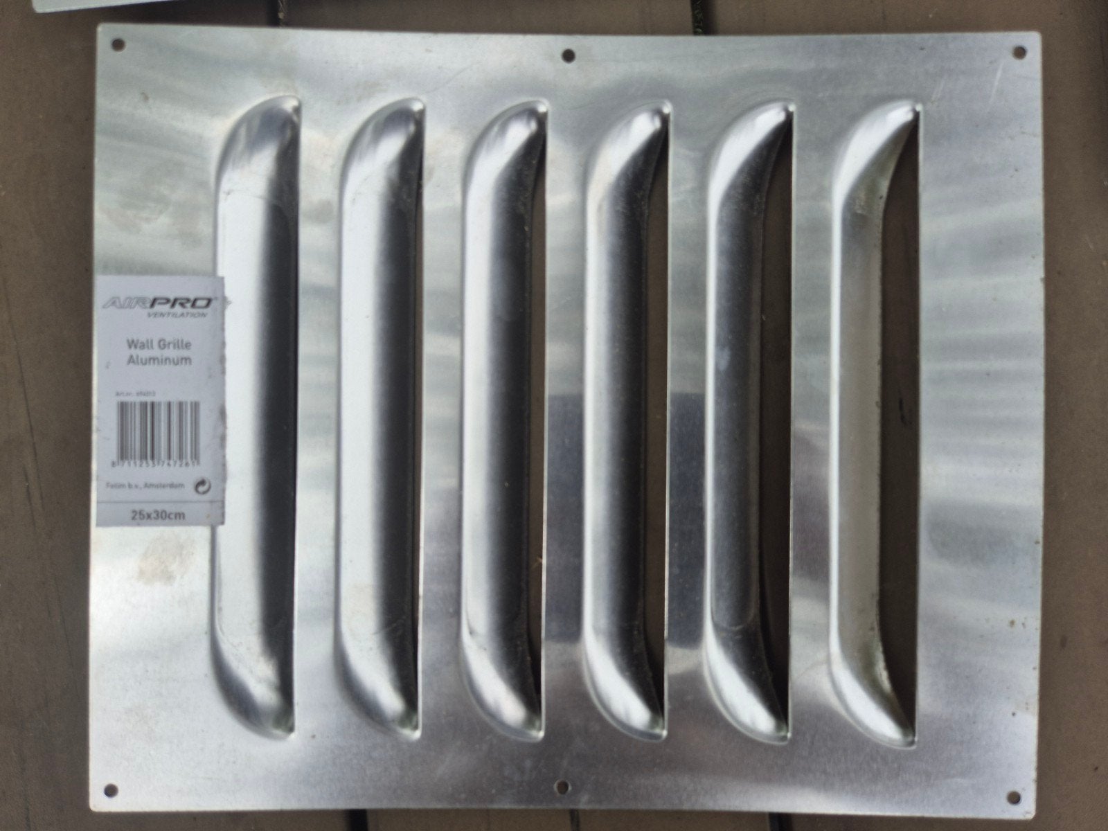 Nieuw Aluminium Ventilatie Rooster 25x30cm, Ophalen of Verzenden, Nieuw, Ventilator