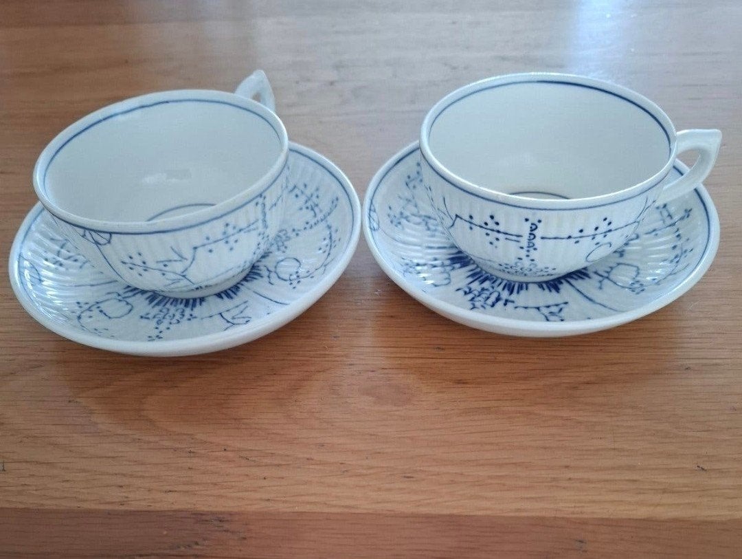 Boch Frères La Louvière "Copenhague" kop en schotels, Ophalen of Verzenden
