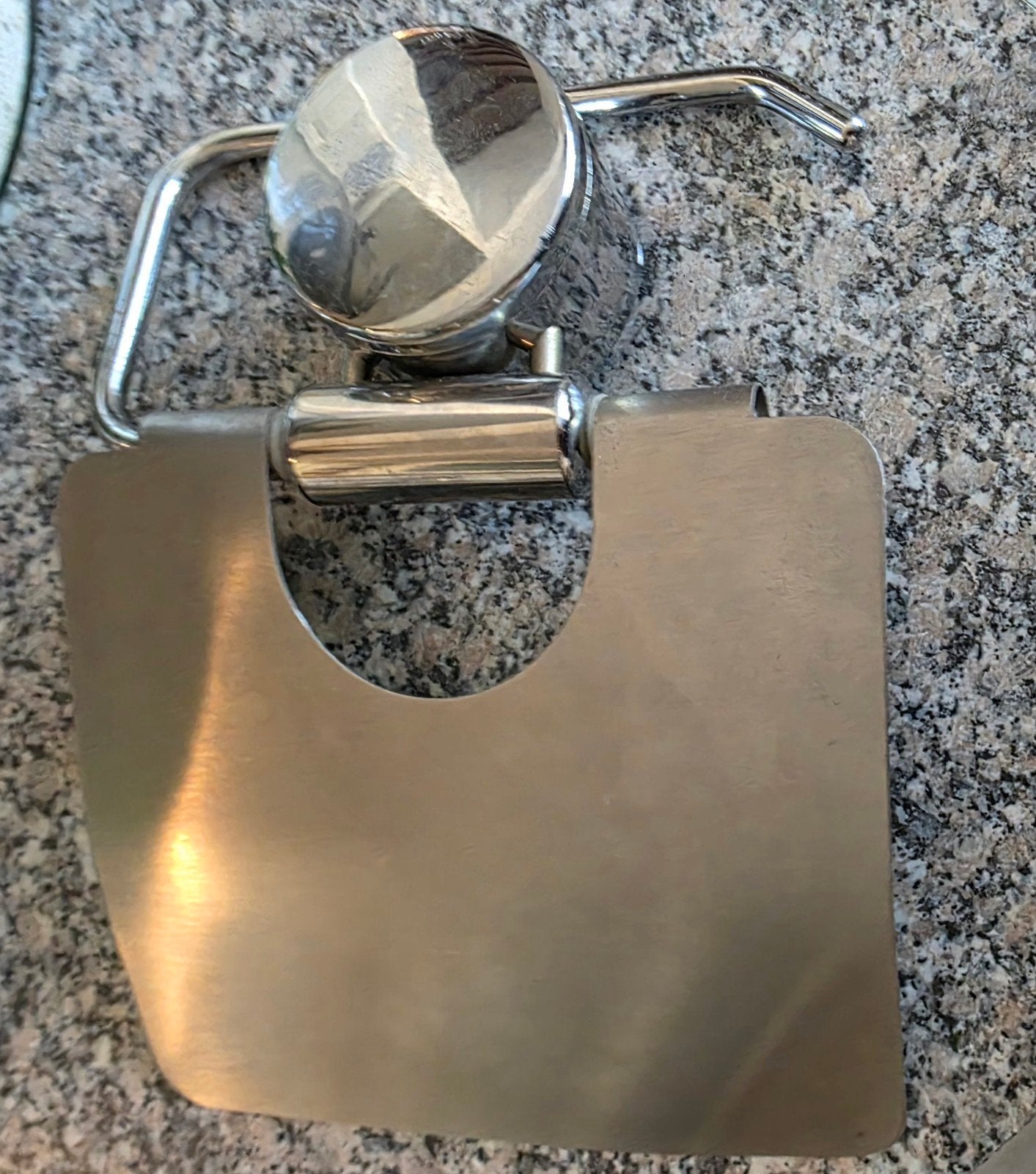 WC rolhouder chroom - in goede staat, Ophalen of Verzenden, Gebruikt, Zilver, Toilet-accessoire