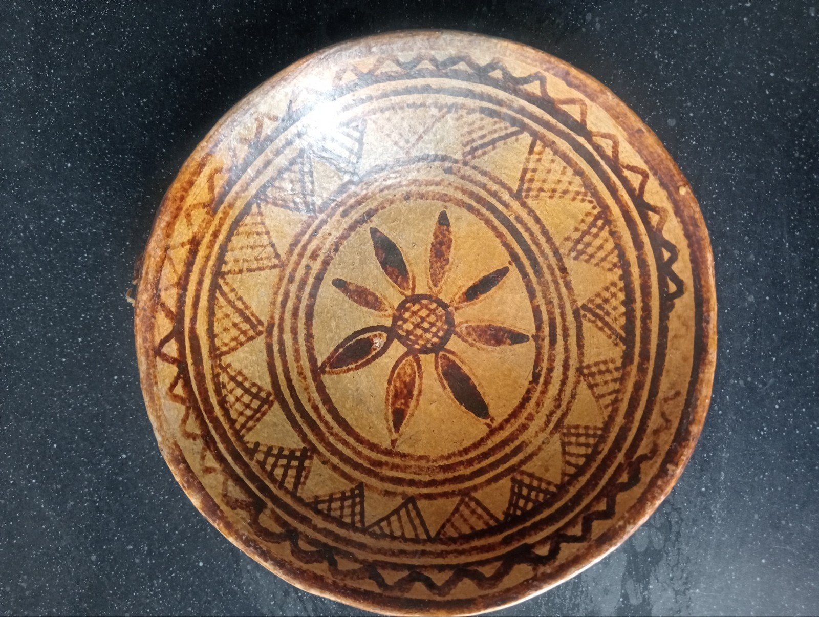 Vintage terracotta schaaltje 15,5 cm, Ophalen of Verzenden