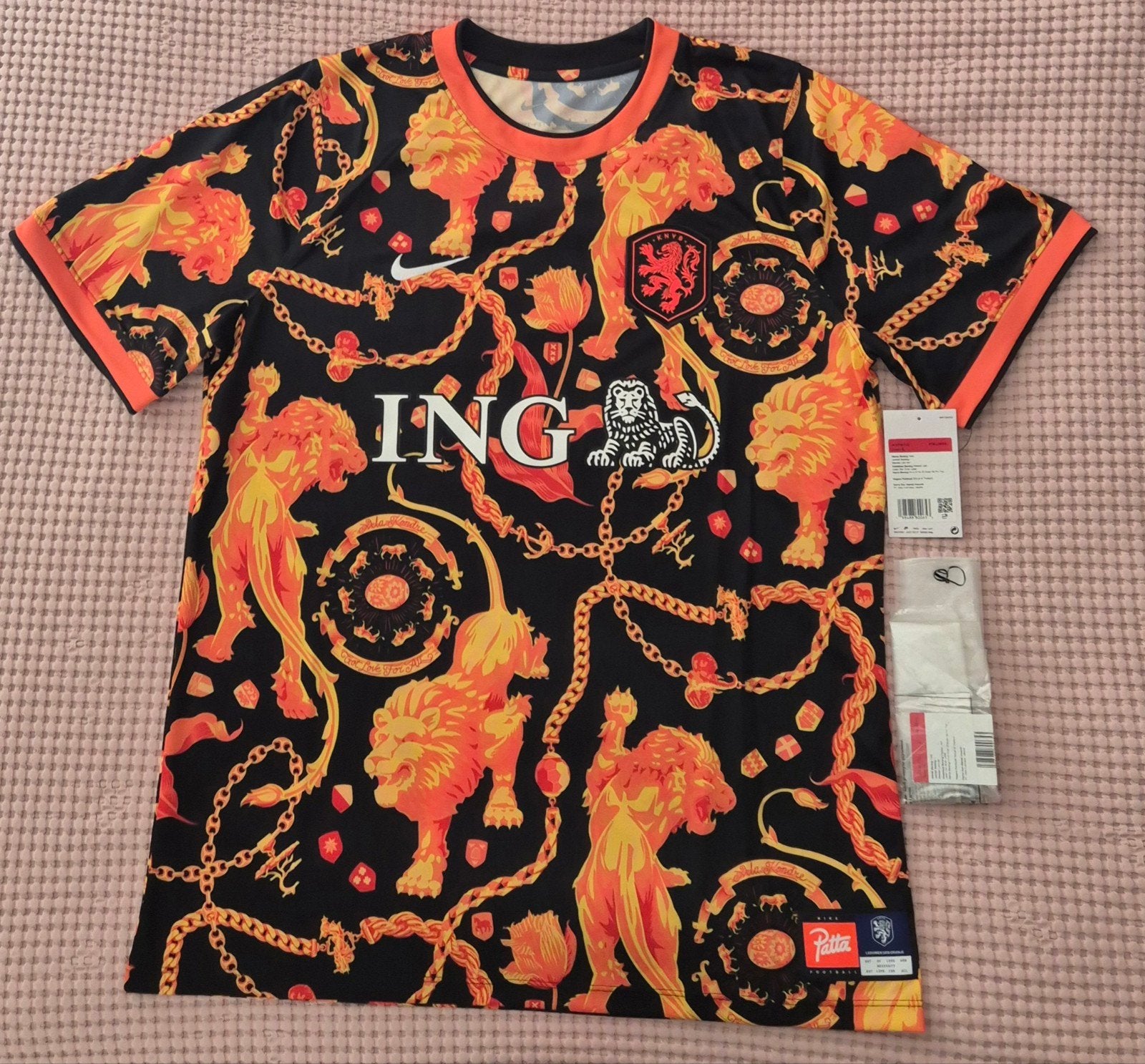 Nike Nederland x Patta Academy, maat L, Kleding | Heren, T-shirts, Zwart, Nike, Nieuw, Overige maten