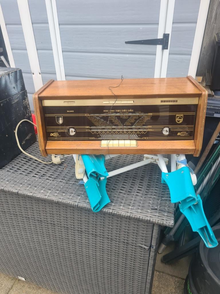 Te koop vintage radio philips, Ophalen of Verzenden