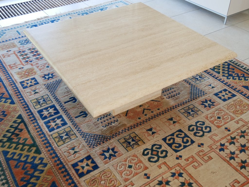 Marmeren salontafel 100 x 100 cm, Ophalen, 50 tot 100 cm, Vierkant, 50 tot 100 cm