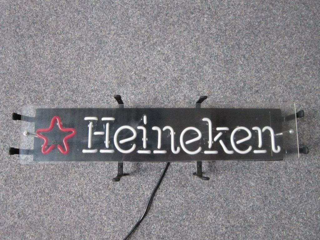 HEINEKEN BIER NEON LICHTRECLAME, Ophalen, Zo goed als nieuw, Overige typen, Heineken