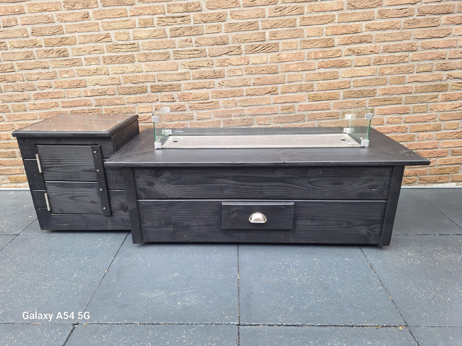 Douglas Vuurhaard Buiten Salon/Eettafel op Gas, Ophalen, Gebruikt, Vuurkorf