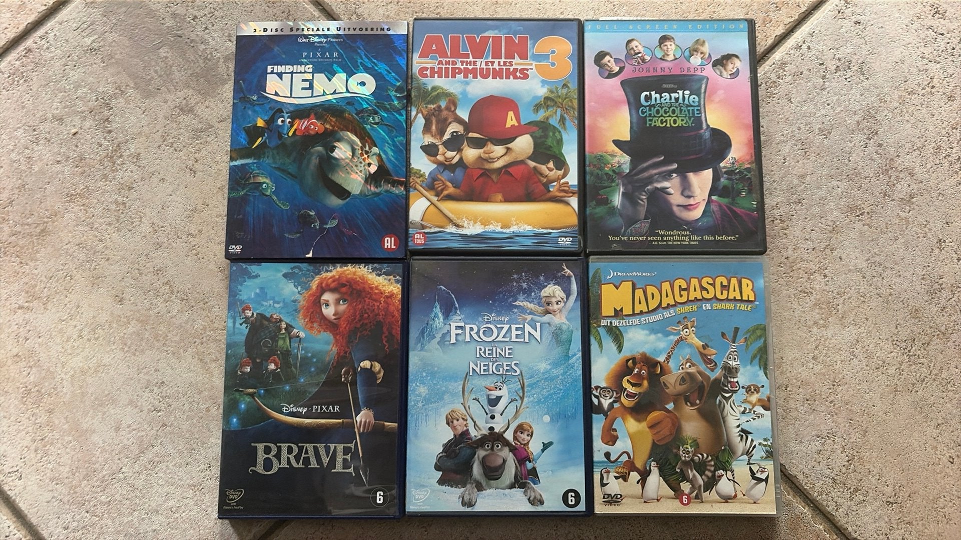 Diverse kinderfilms op DVD - Afzonderlijk te koop, Cd's en Dvd's, Gebruikt, Animatie, Alle leeftijden, Nederlands