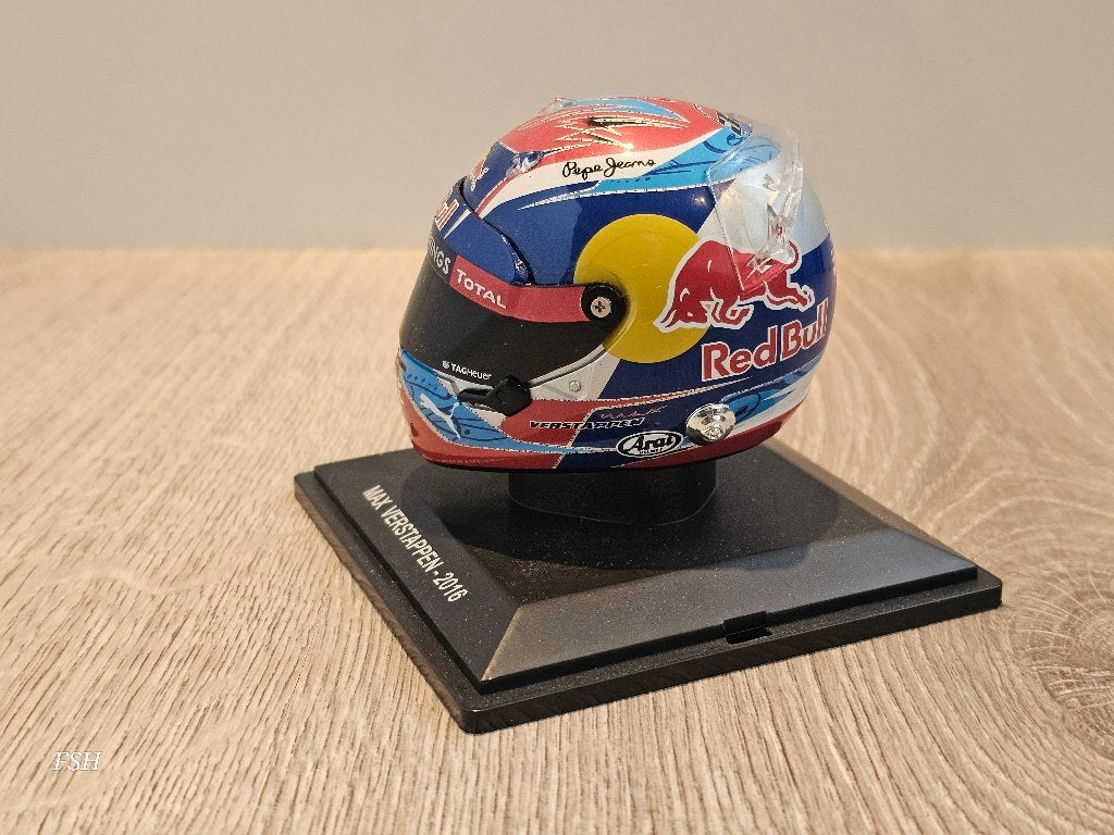 HERFST-SALE: Helm 1:5, Max Verstappen # 33, 2016. SPARK., Ophalen of Verzenden, Zo goed als nieuw, Formule 1