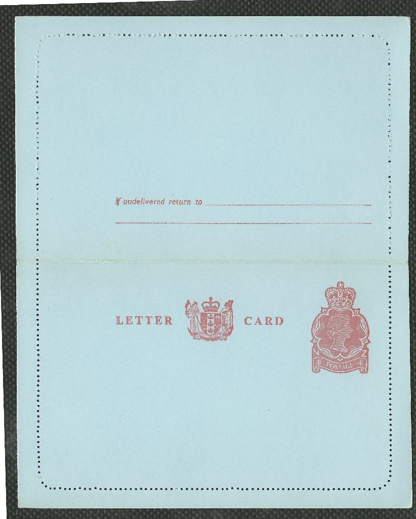 NEW ZEALAND 1971 4c. rood Lettercard, samuel : bf.14.A, mint, Verzenden, Postfris
