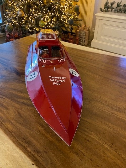 Riva Ferrari F430 70 cm modelboot Arno Ferrari, Ophalen of Verzenden, Nieuw, Groter dan 1:32