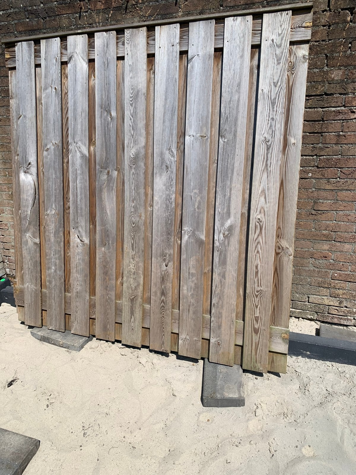 Houten schuttingdeel of tuinscherm, Tuin en Terras, Minder dan 3 meter, Ophalen of Verzenden, Hout, 1 tot 2 meter