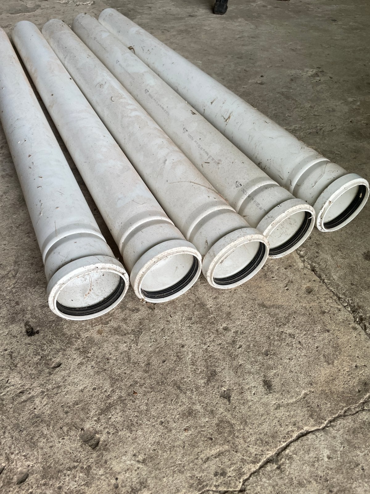 5 meter nieuwe platic afvoer regenpijp 8cm, Pvc, Nieuw, 80 mm of meer, 4 tot 6 meter
