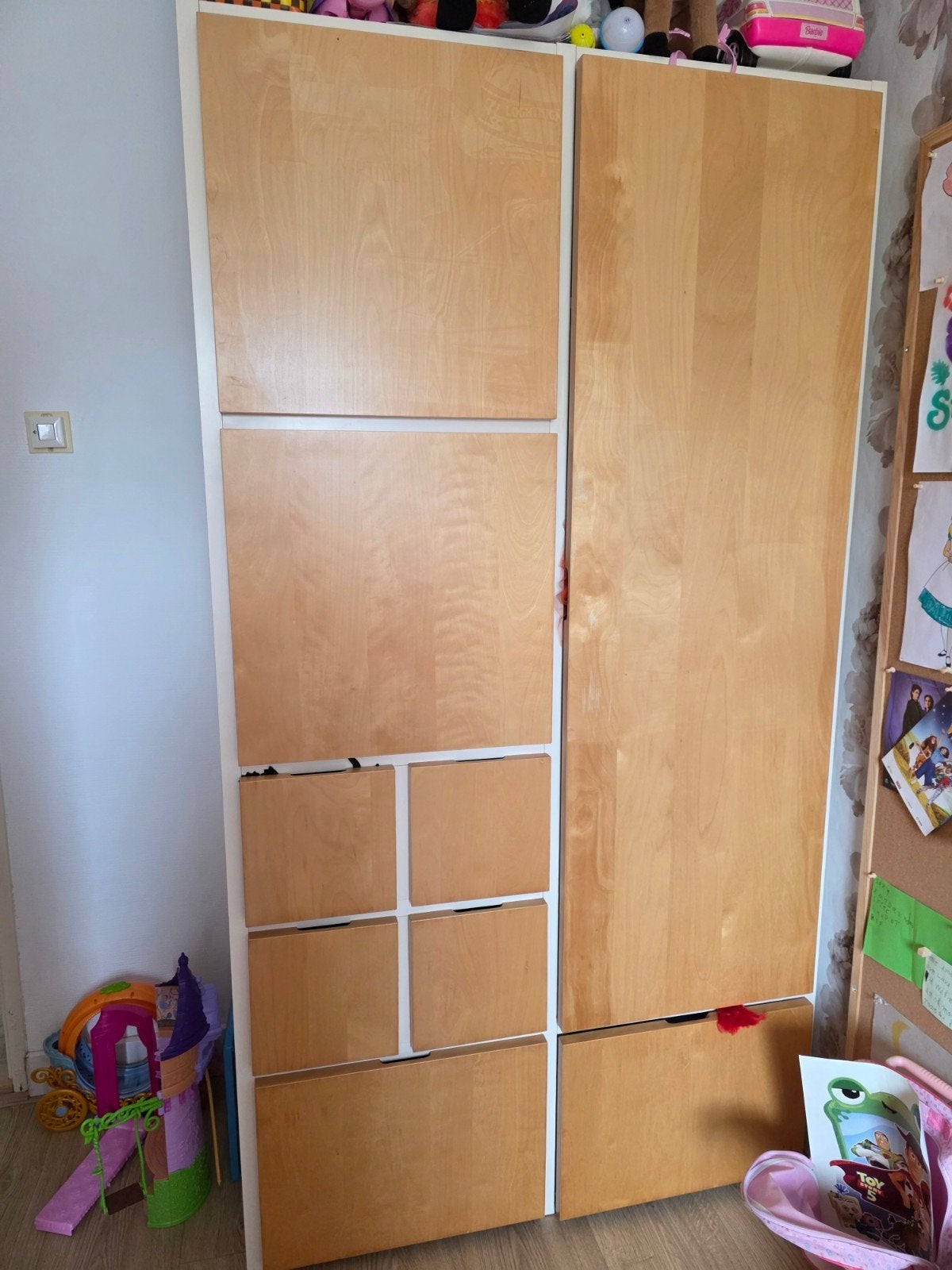 Ikea rakke of visthus kledingkast, lichte beschadigingen, Gebruikt, 200 cm of meer, 50 tot 100 cm, Modern