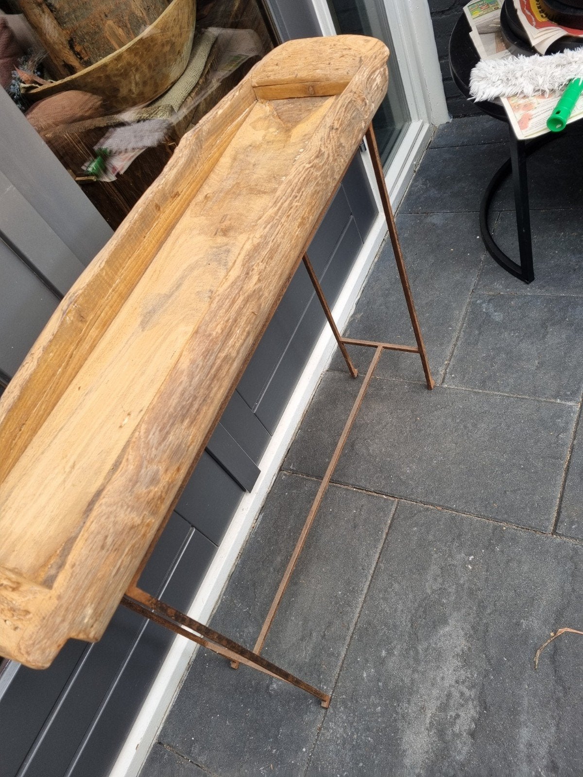 Trog op standaard, Ophalen of Verzenden, 25 tot 50 cm, Rechthoekig