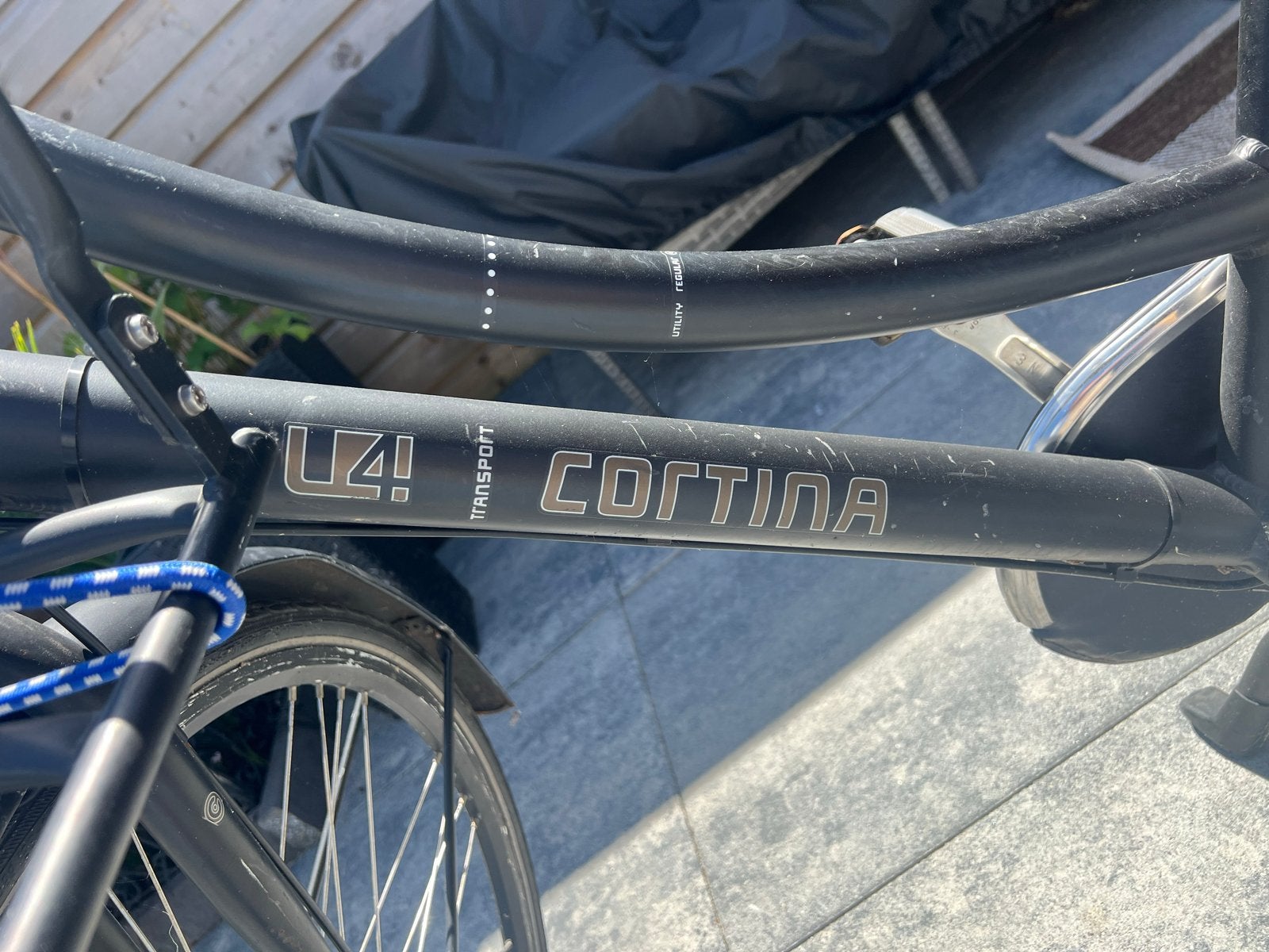 Cortina Transportfiets U4 - Zwart, Fietsen en Brommers, Fietsen | Dames | Damesfietsen, Ophalen, Gebruikt, Overige merken