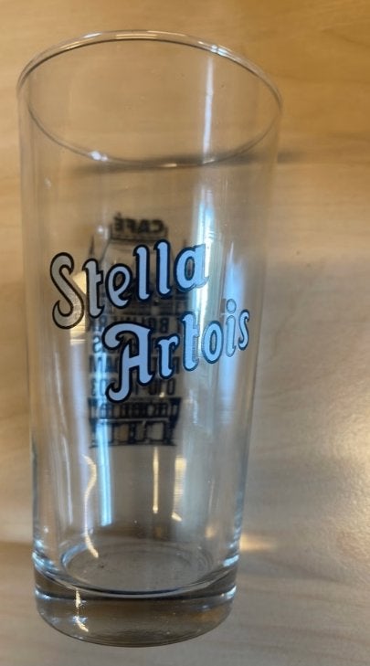 Stella Artois bierglas Café 't Bolwerk Witte Huis Rotterdam, Verzamelen, Biermerken, Ophalen of Verzenden, Zo goed als nieuw, Glas of Glazen
