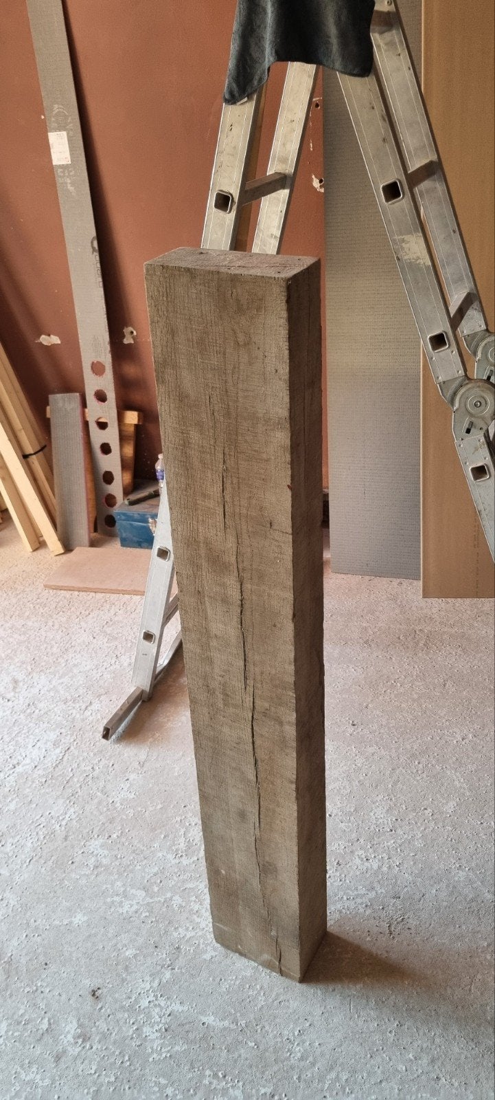 Oude eiken balk - robuust en karaktervol, Ophalen, Gebruikt, Eiken, 50 mm of meer
