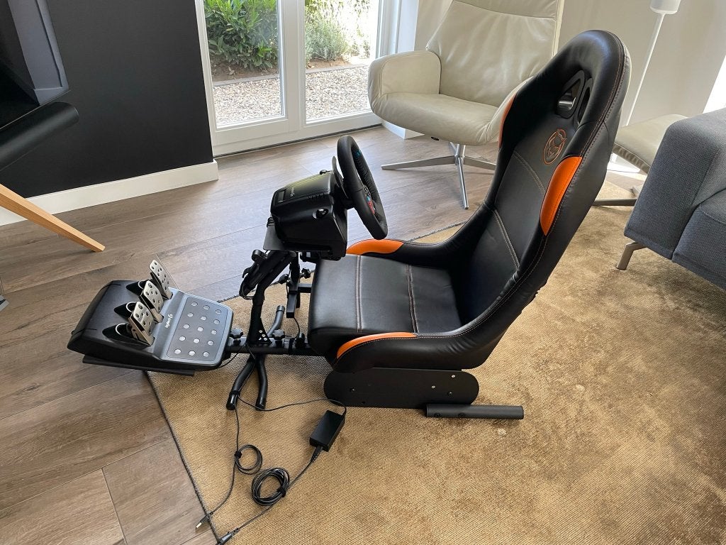 Logitech G29 racestuur + shifter met QWARE game seat, Ophalen, Gebruikt, Playseat of Racestoel, PlayStation 4