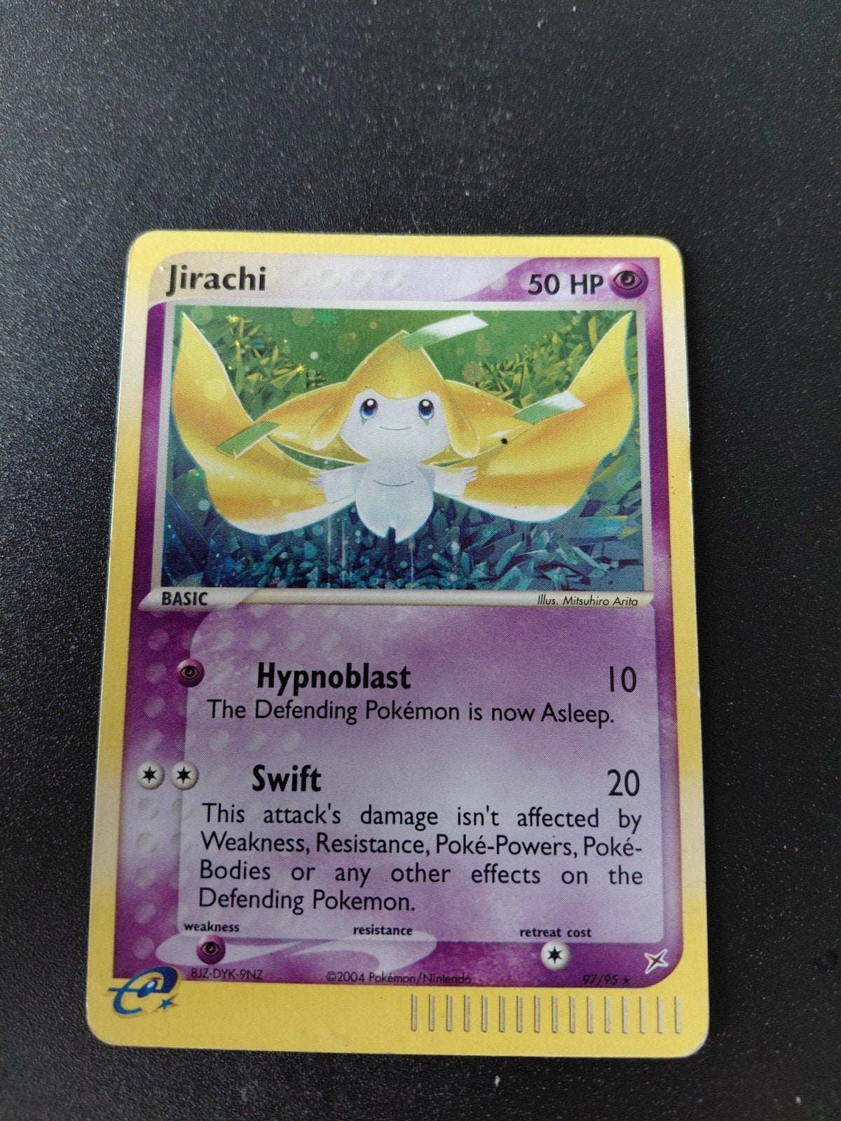 Jirachi EX Team Magma & Aqua Pokémon Kaart - Gebruikt, Ophalen of Verzenden