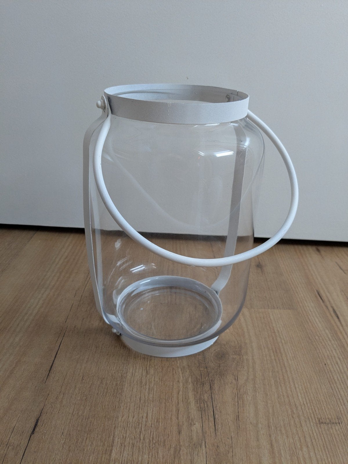 Windlicht , vaas, Glas, Ophalen, Zo goed als nieuw, 16 cm