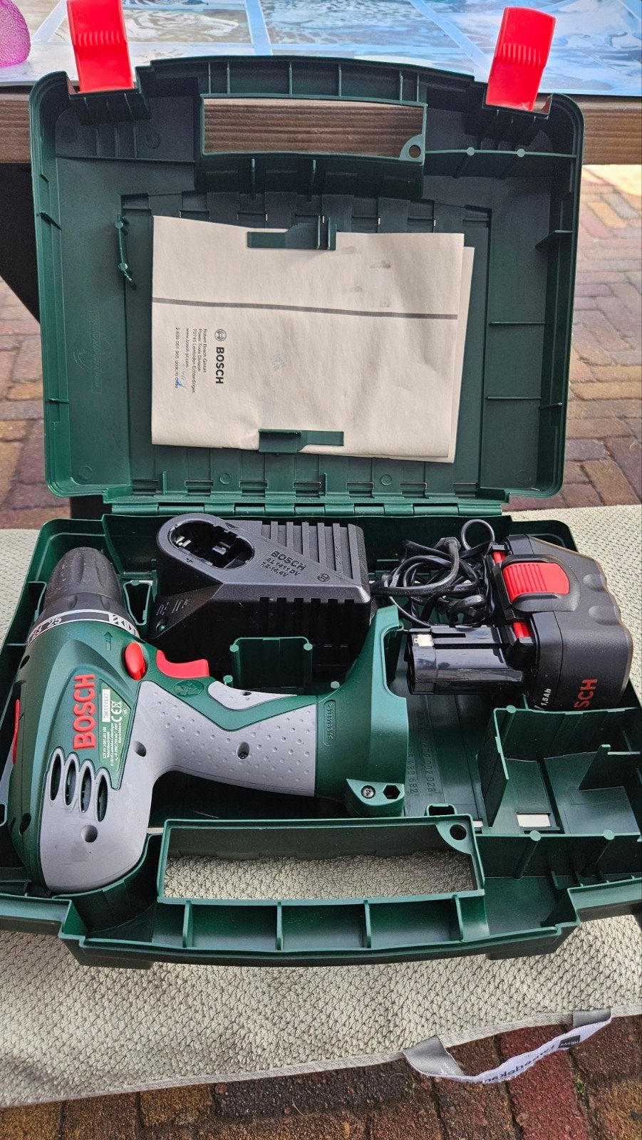 Bosch PSR 12-2 Accuboormachine met Koffer en Lader, Doe-het-zelf en Verbouw, Gereedschap | Boormachines, Variabele snelheid, Nieuw